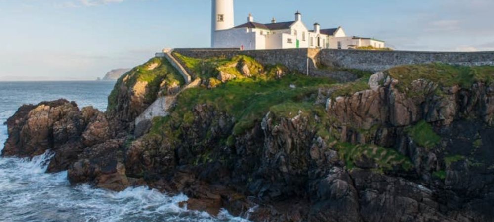 Fanad Head lighthouse Donegal Coast. North Donegal being one of the trips for Fermanagh RSPB group during the 2024-25 season shown on the programme of Events.